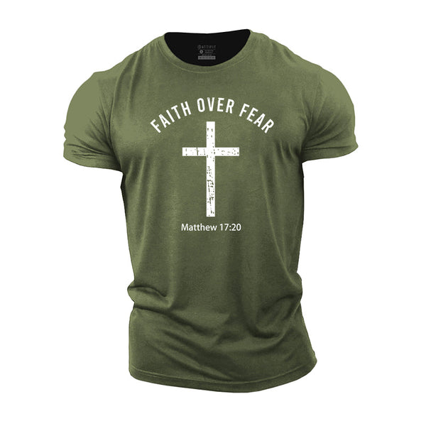 Faith Over Fear Cotton T-Shirts