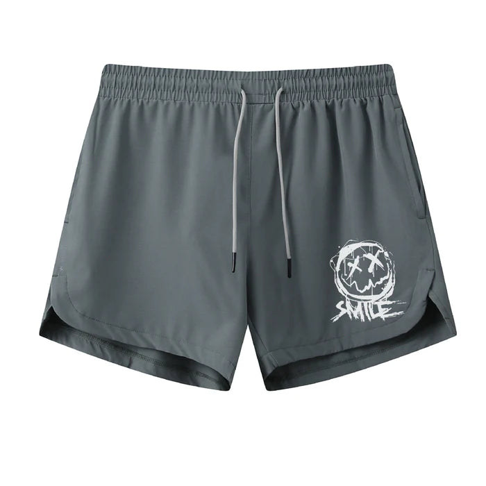 Smiley Athletic Quick-Dry Shorts