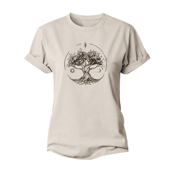 Life Tree Women's Cotton T-shirts