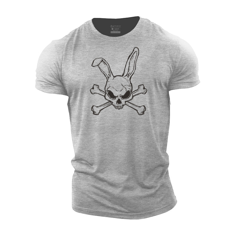 Bunny Skull Cotton T-Shirt