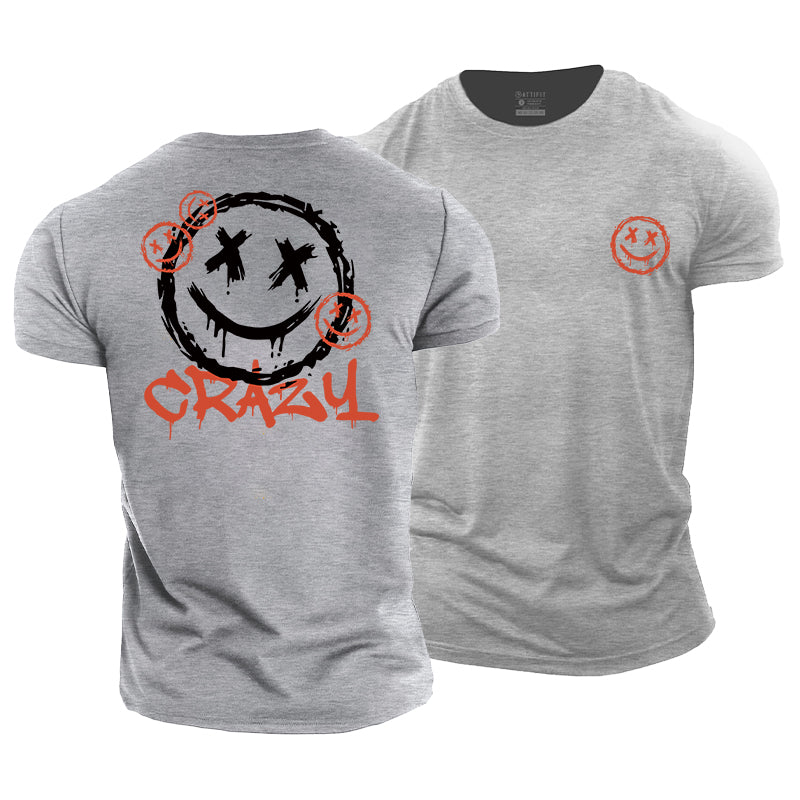 Smiley Crazy Cotton T-Shirts