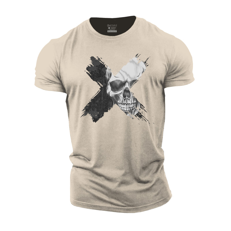 Cross Skull Cotton T-Shirts