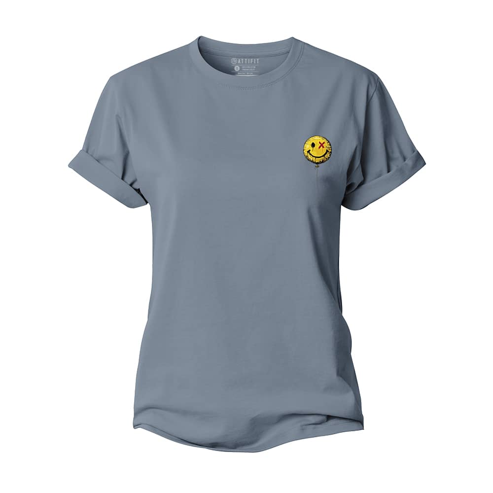 Mini Smiley Ballon Women's Cotton T-Shirt