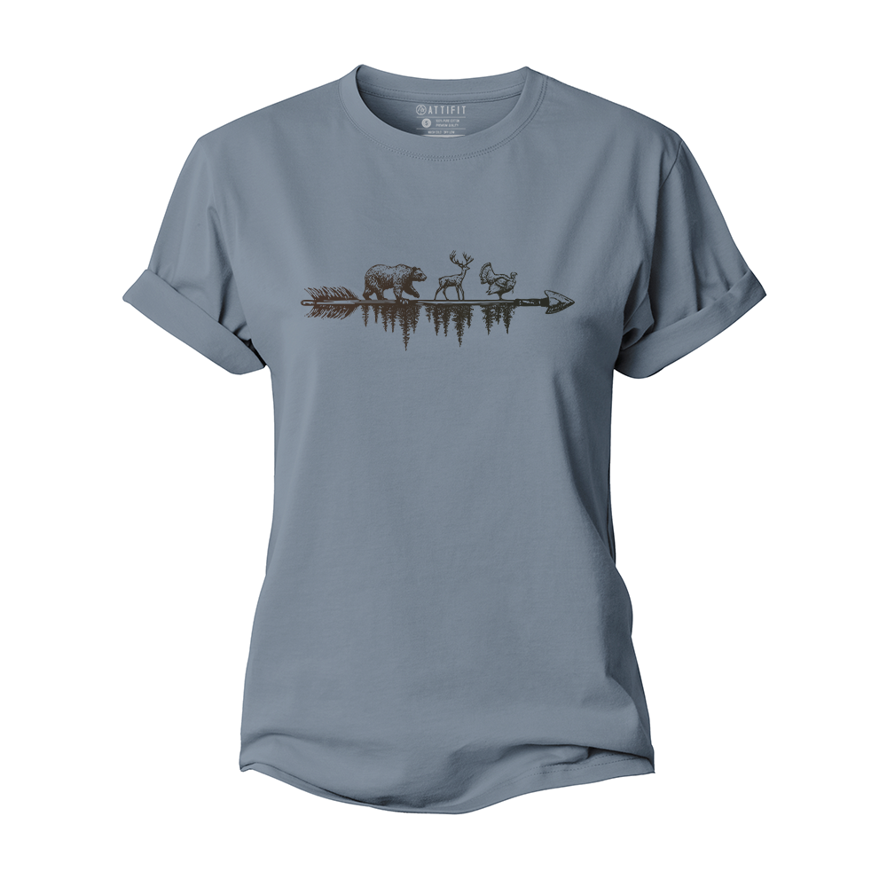 Wildlife on The Arrow Women's Cotton T-Shirt