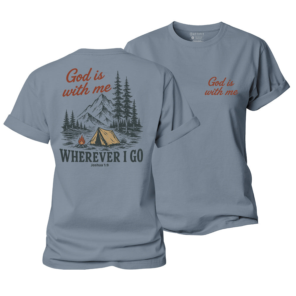 God Is With Me Women's Cotton T-Shirt