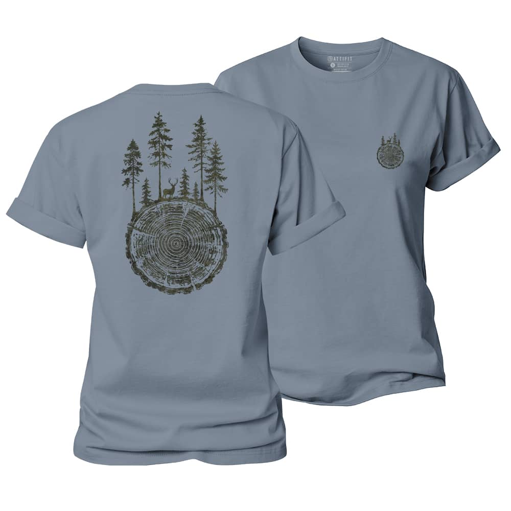 Tree Ring Forest Women's Cotton T-Shirt
