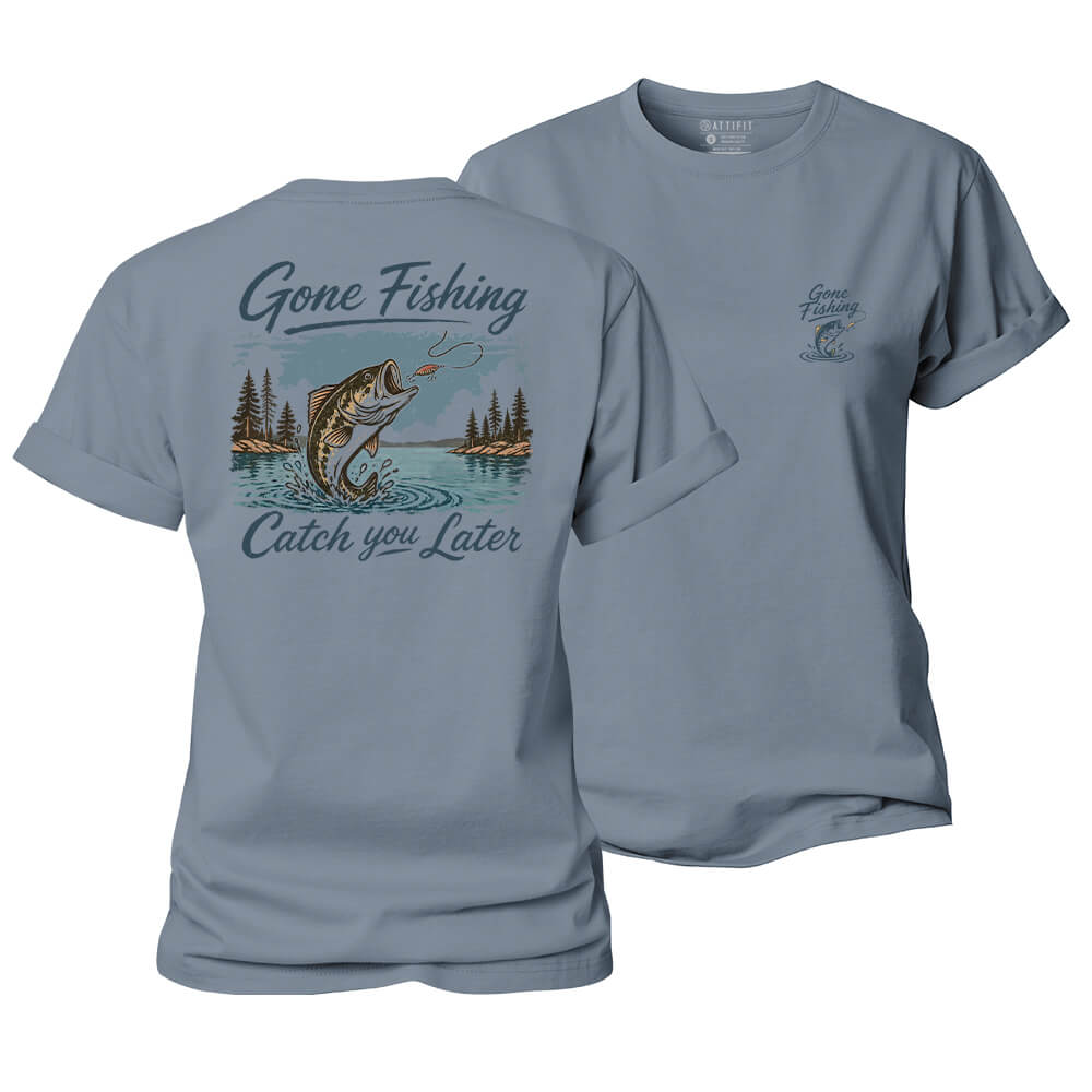 Gone Fishing Women's Cotton T-Shirt