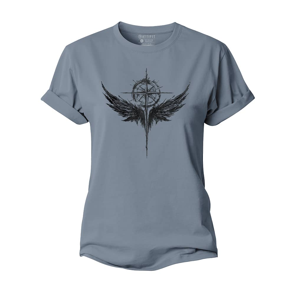 Wings Compass Women's Cotton T-Shirt