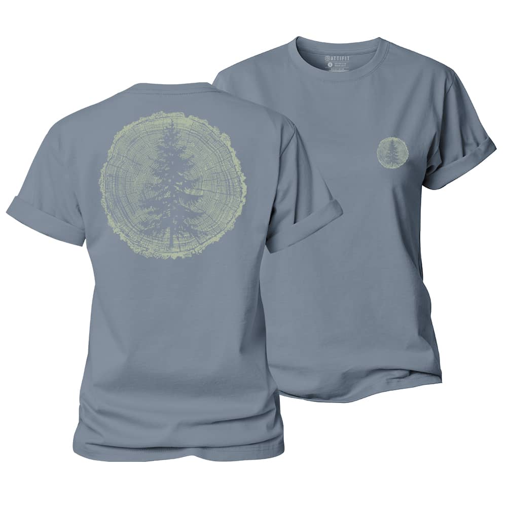 Pine Tree Ring Women's Cotton T-Shirt