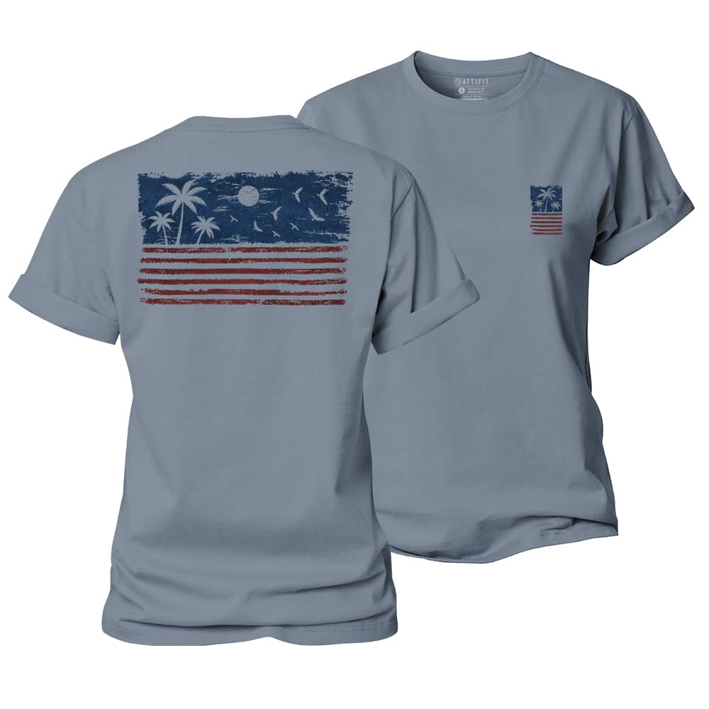 Palm Flag Women's Cotton T-Shirt