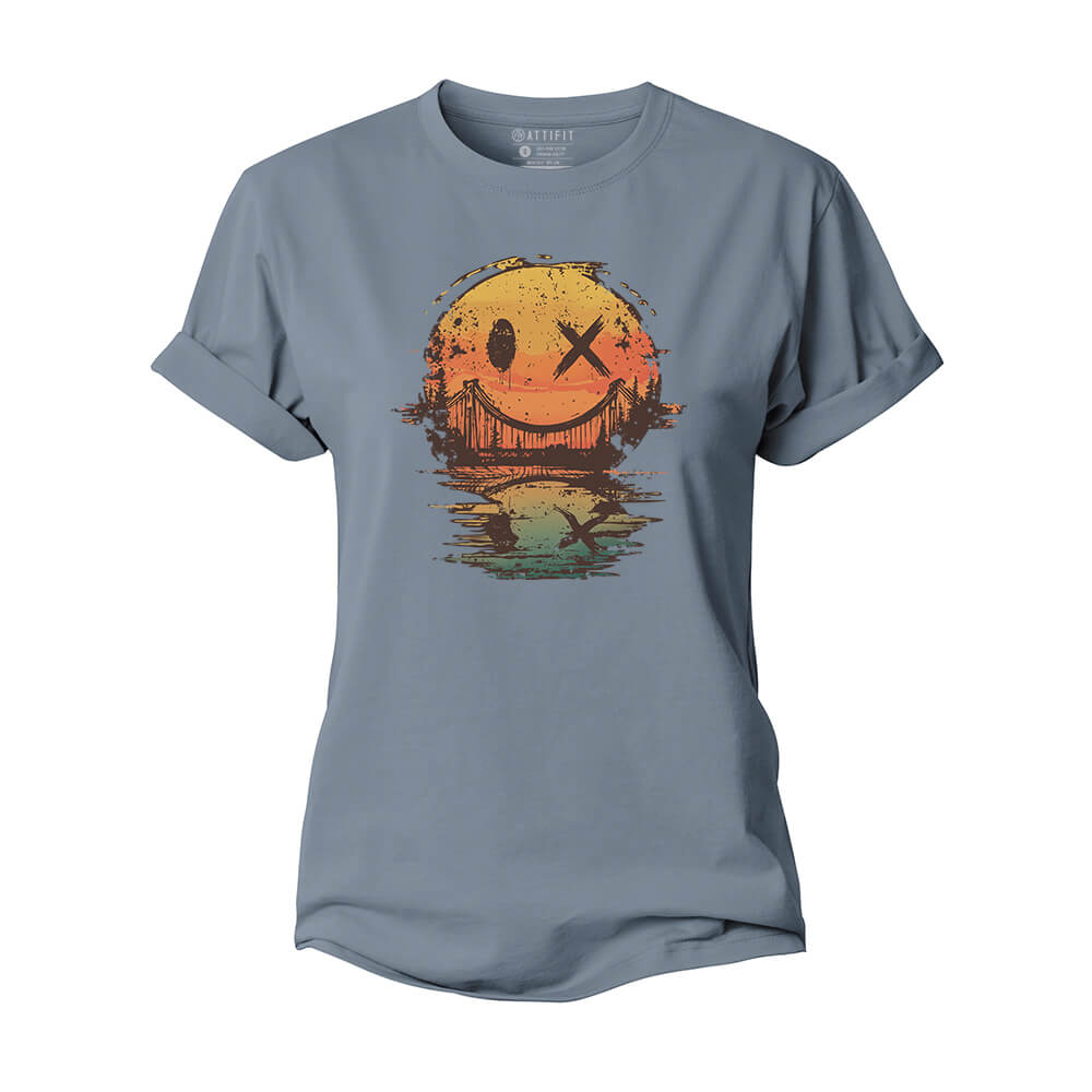 Smiley Lake Women's Cotton T-Shirt