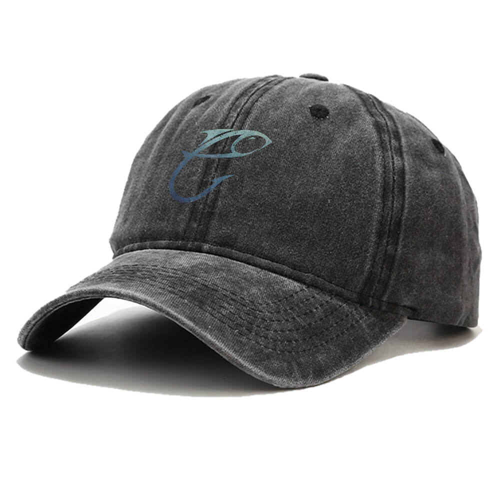 Fish And Hook Vintage Cap