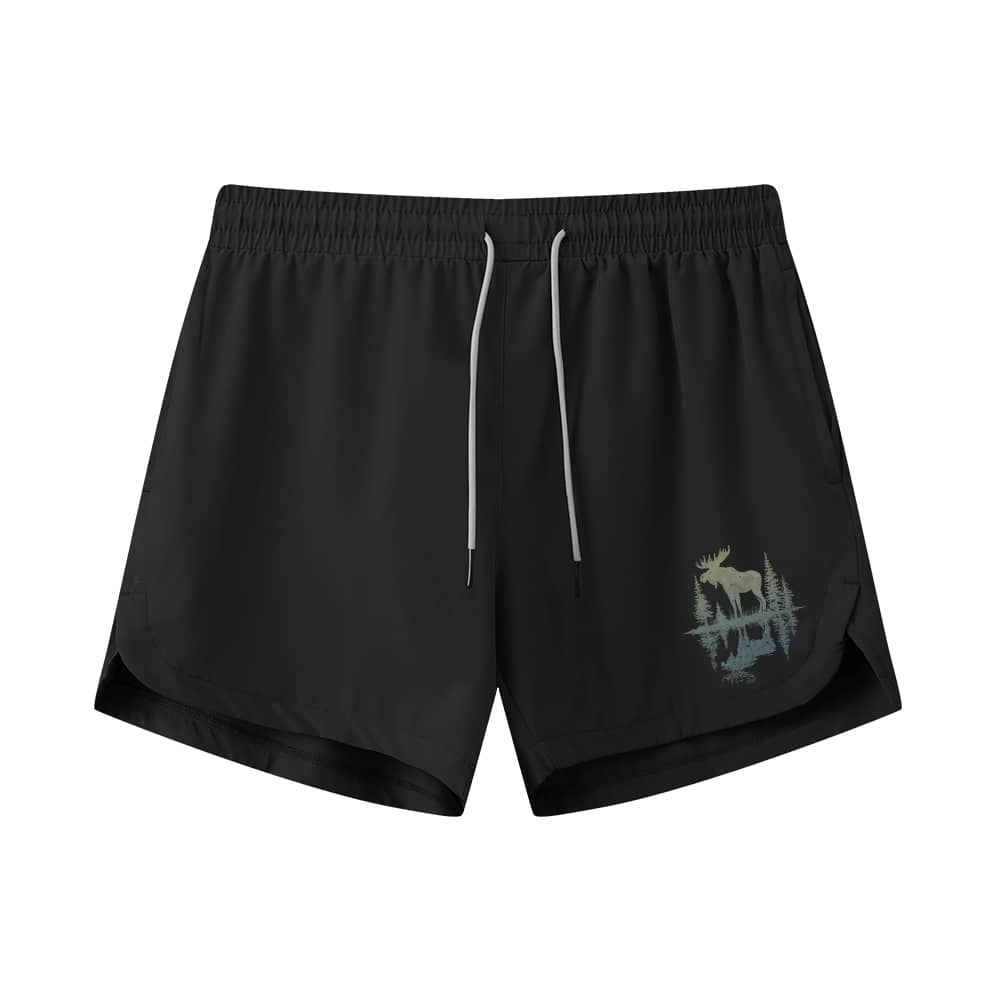 Lakeside Moose Athletic Quick-Dry Shorts