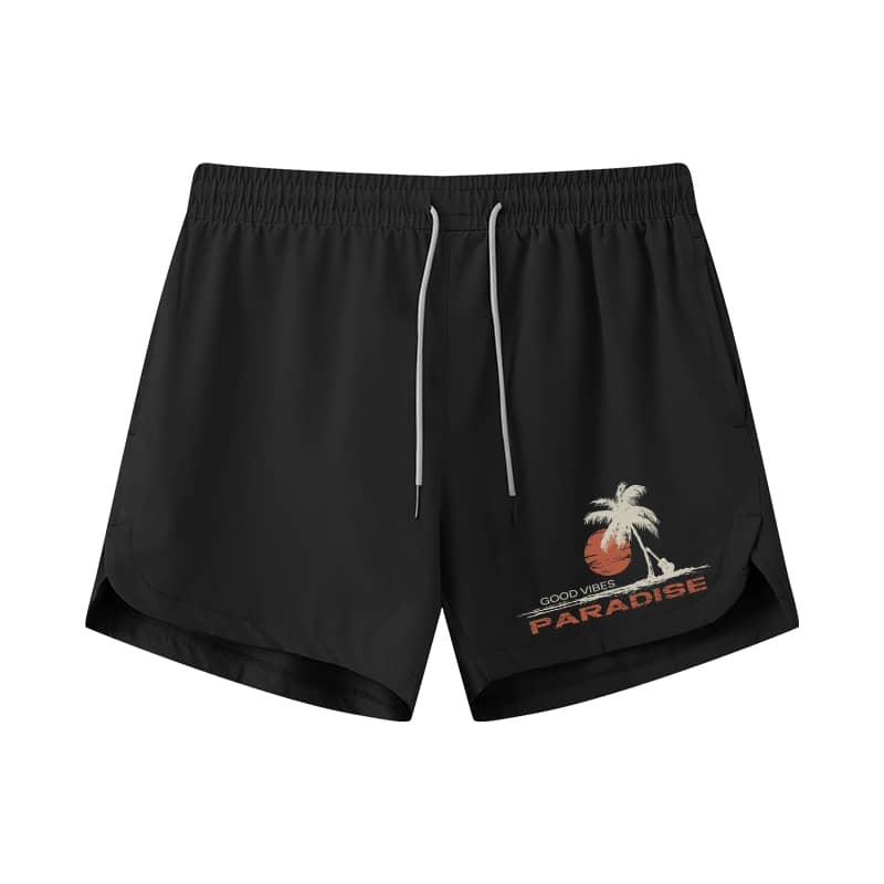 Good Vibes Athletic Quick-Dry Shorts
