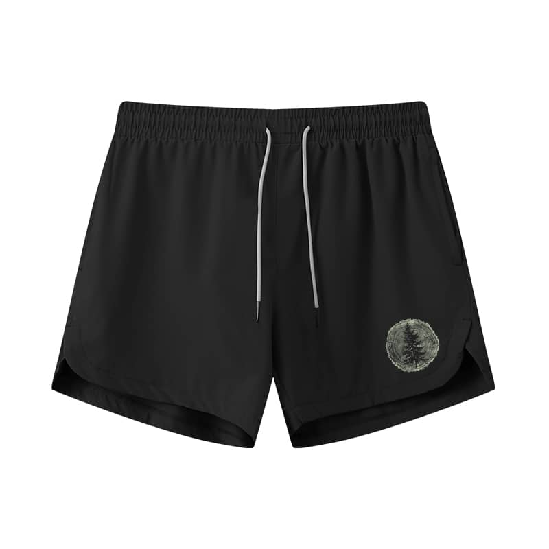 Pine Tree Ring 5-Inch Quick-Dry Shorts