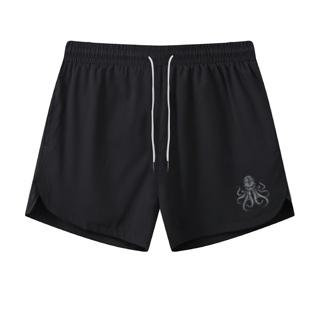 Viking Rune Octopus Athletic Quick-Dry Shorts