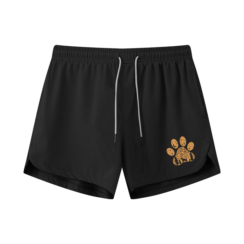 Dog Under The Stars Athletic Quick-Dry Shorts