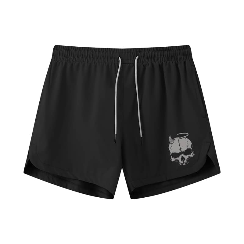 Angel And Devil Athletic Quick-Dry Shorts