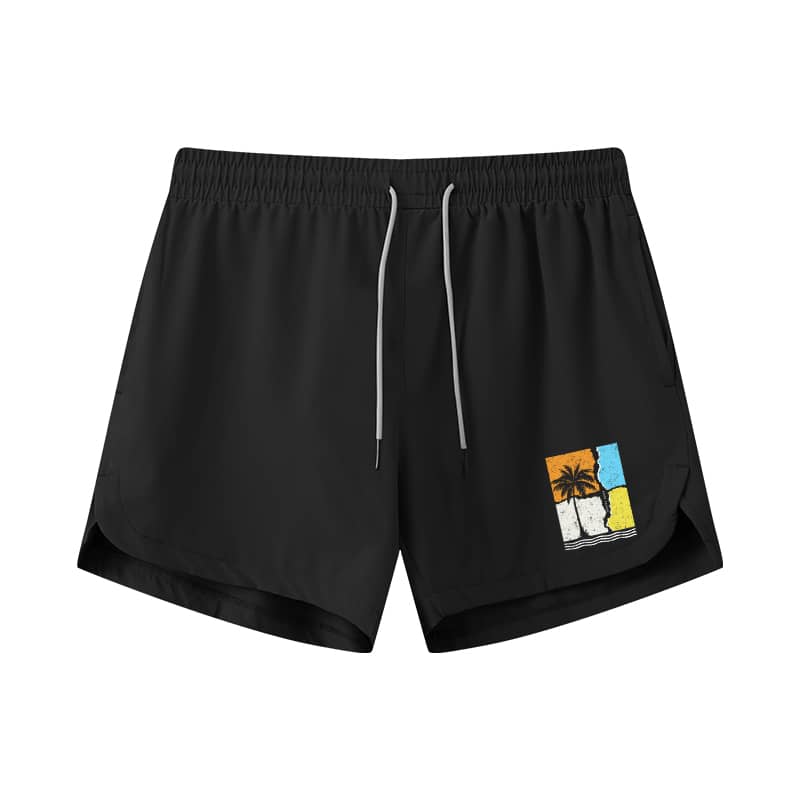 Summer Poster Athletic Quick-Dry Shorts