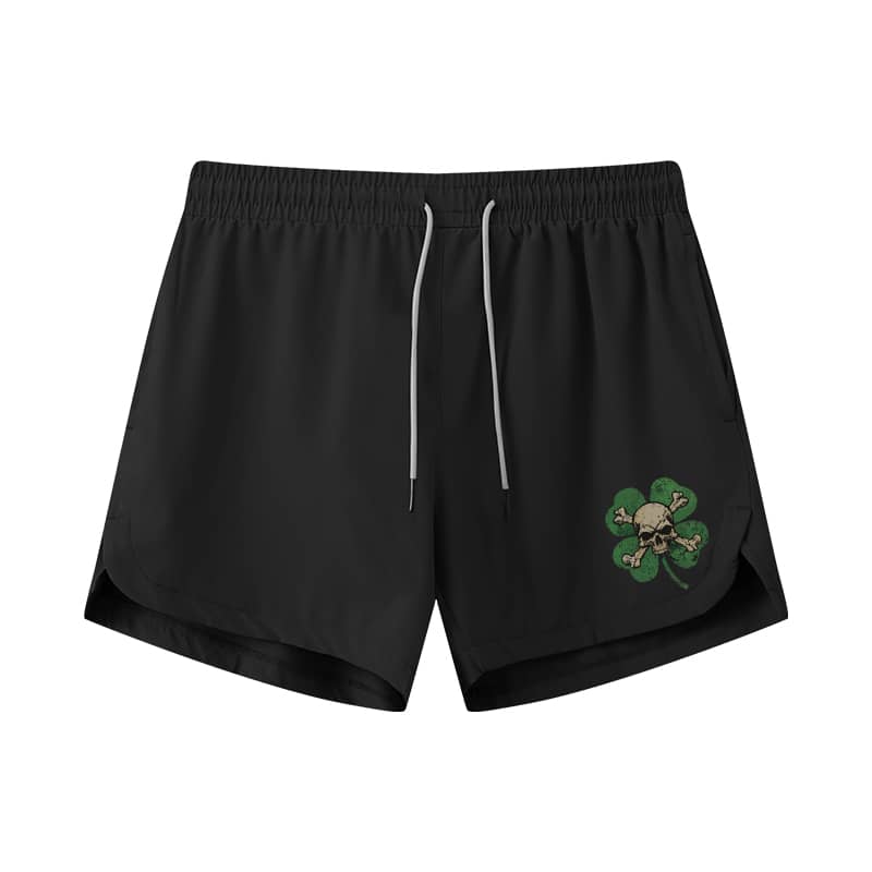 Lucky Skull Athletic Quick-Dry Shorts