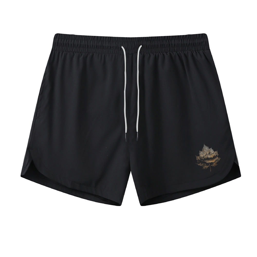 Leaf View Athletic Quick-Dry Shorts
