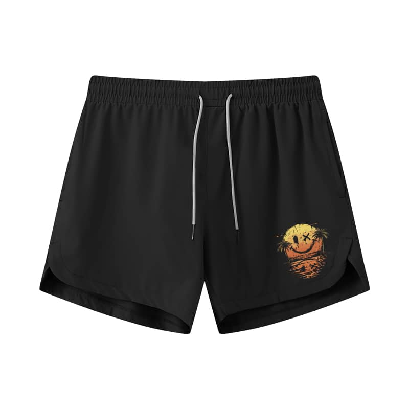 Smiley Sea Athletic Quick-Dry Shorts