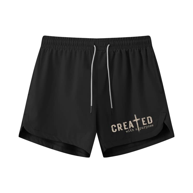 Created With A purpose Athletic Quick-Dry Shorts