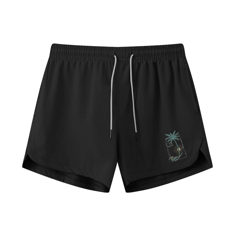 Fibonacci Sunset Wave 5-Inch Quick-Dry Shorts