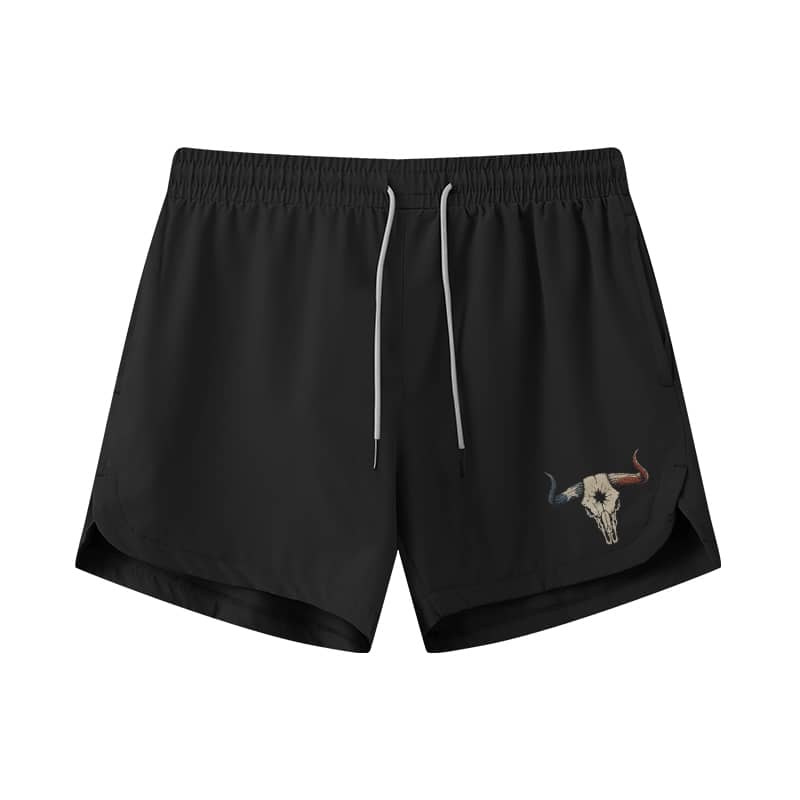 Longhorn Skull 5-Inch Quick-Dry Shorts