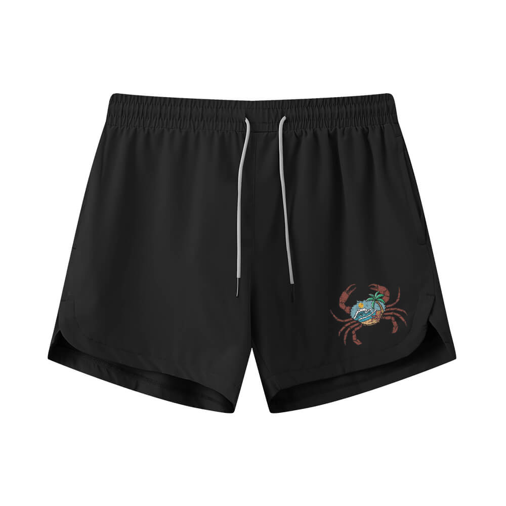 Beach Crab Athletic Quick-Dry Shorts