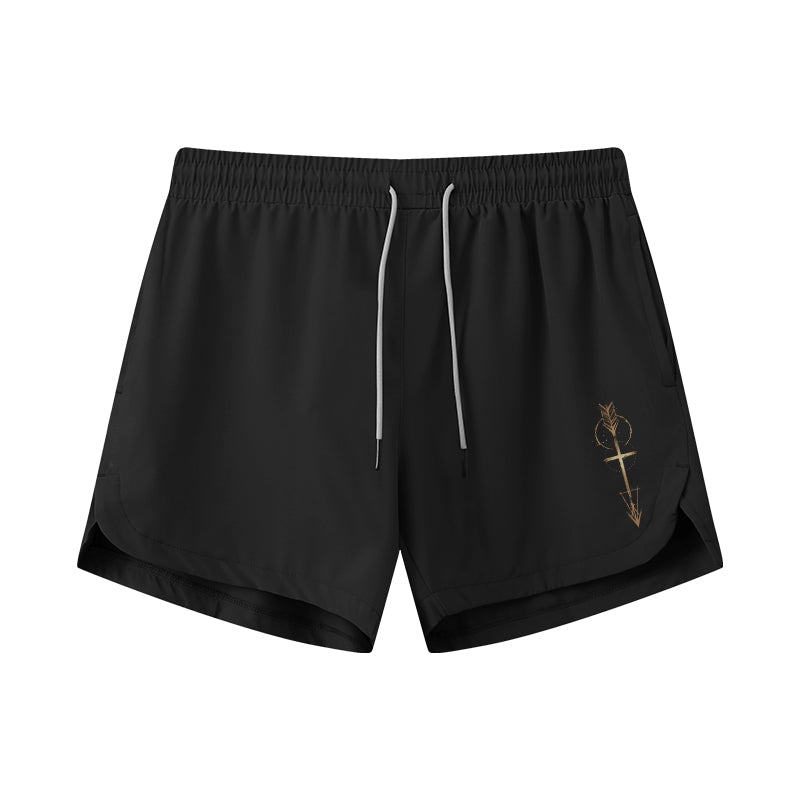 Arrow of Faith Athletic Quick-Dry Shorts