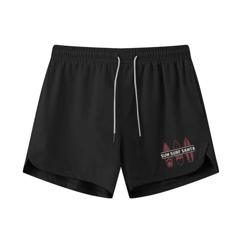 Sun Surf Santa Athletic Quick-Dry Shorts