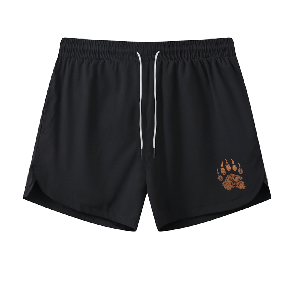 Berserker Rune Bears Paw Athletic Quick-Dry Shorts
