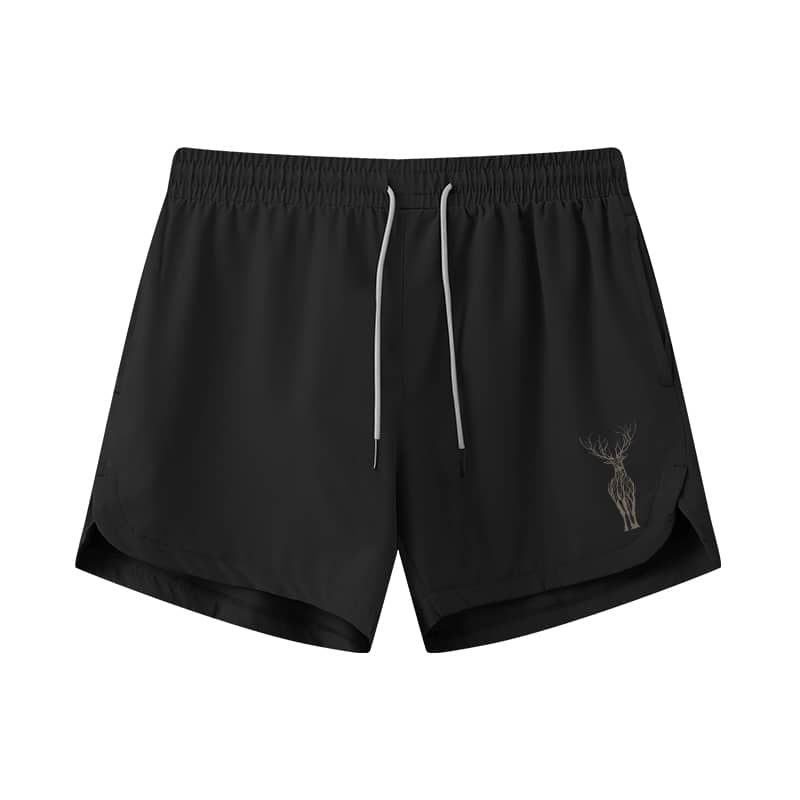 Forest Deer Athletic Quick-Dry Shorts