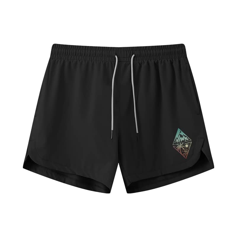 Mountain And Sea Athletic Quick-Dry Shorts
