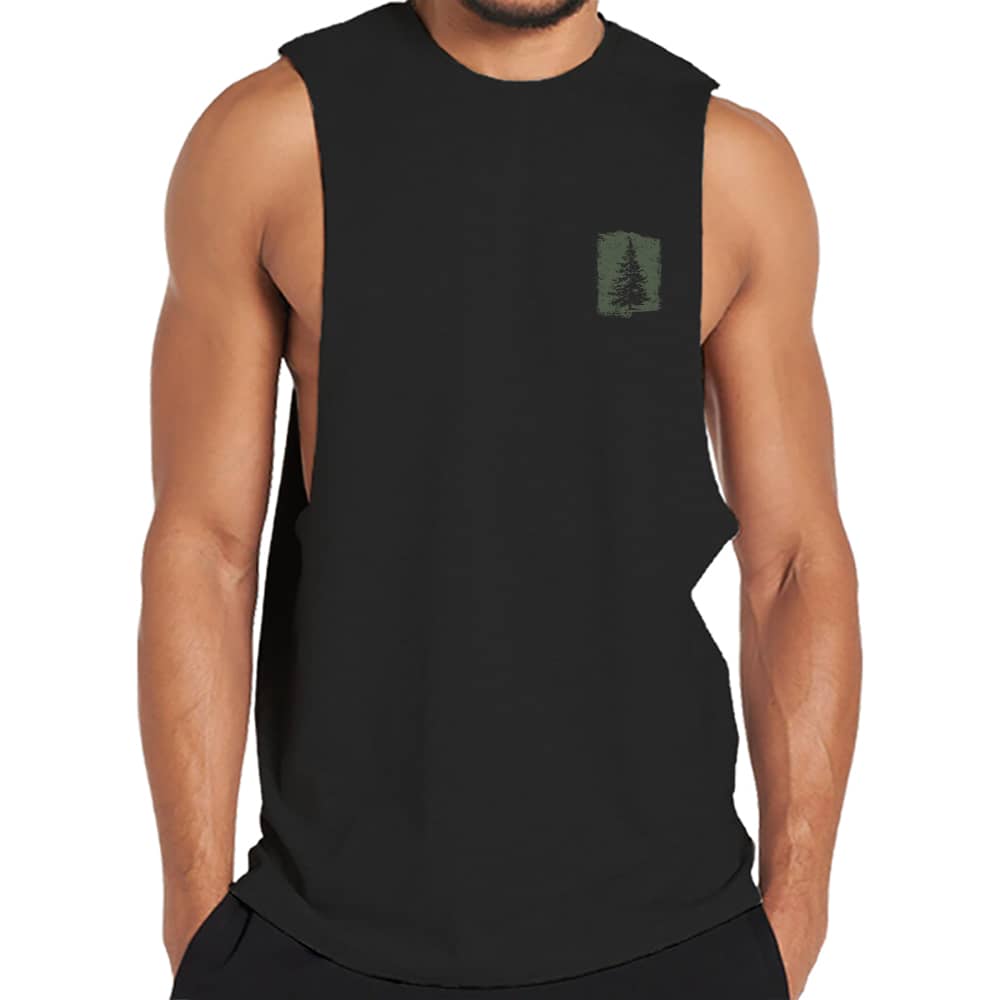 Pine Tree Silhouette Tank Top