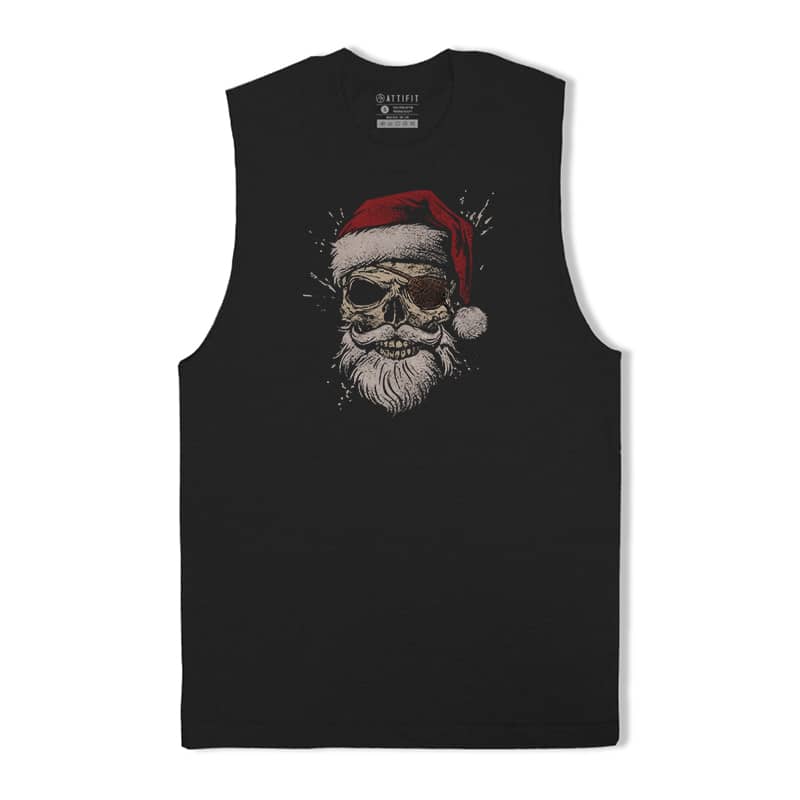 Christmas Pirate Skull Tank Top
