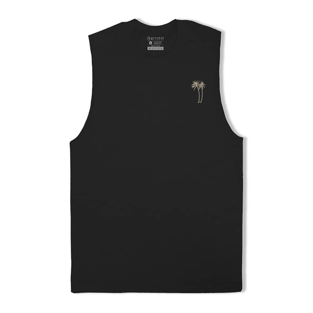 Ocean Wave Palm Tank Top