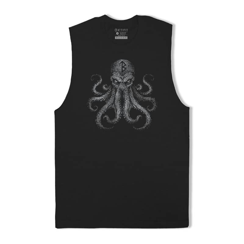 Viking Rune Octopus Tank Top