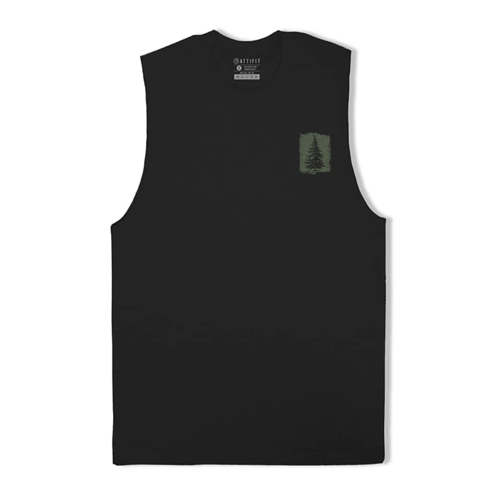 Pine Tree Silhouette Tank Top