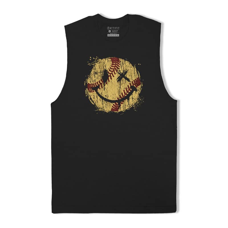 Baseball Smiley Tank Top