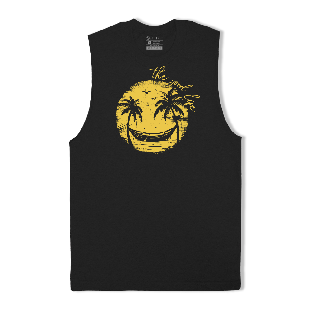 Smiley Palm Tree Tank Top