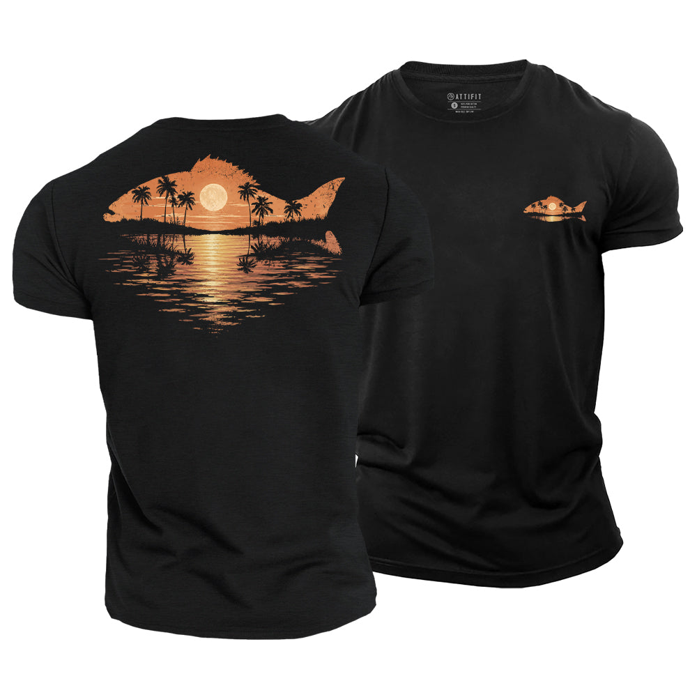 Sunset Current Cotton T-Shirt