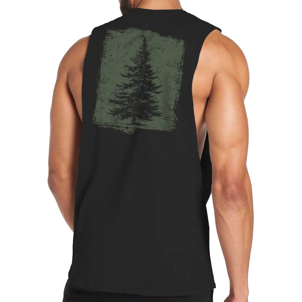 Pine Tree Silhouette Tank Top