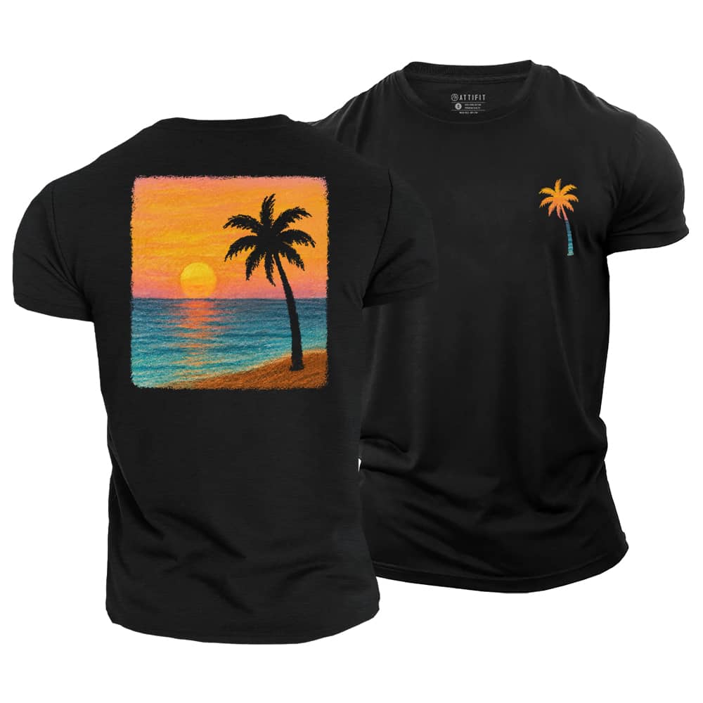 Coastal Glow Cotton T-Shirt