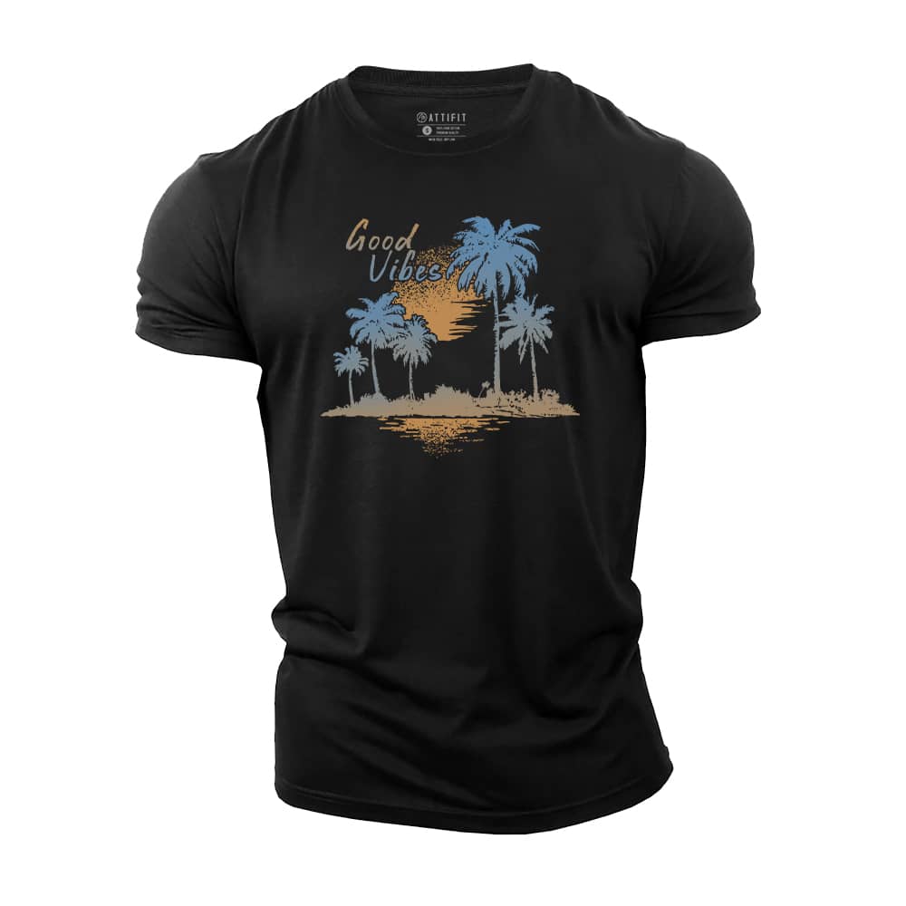 Good Vibes Palm Cotton T-Shirt