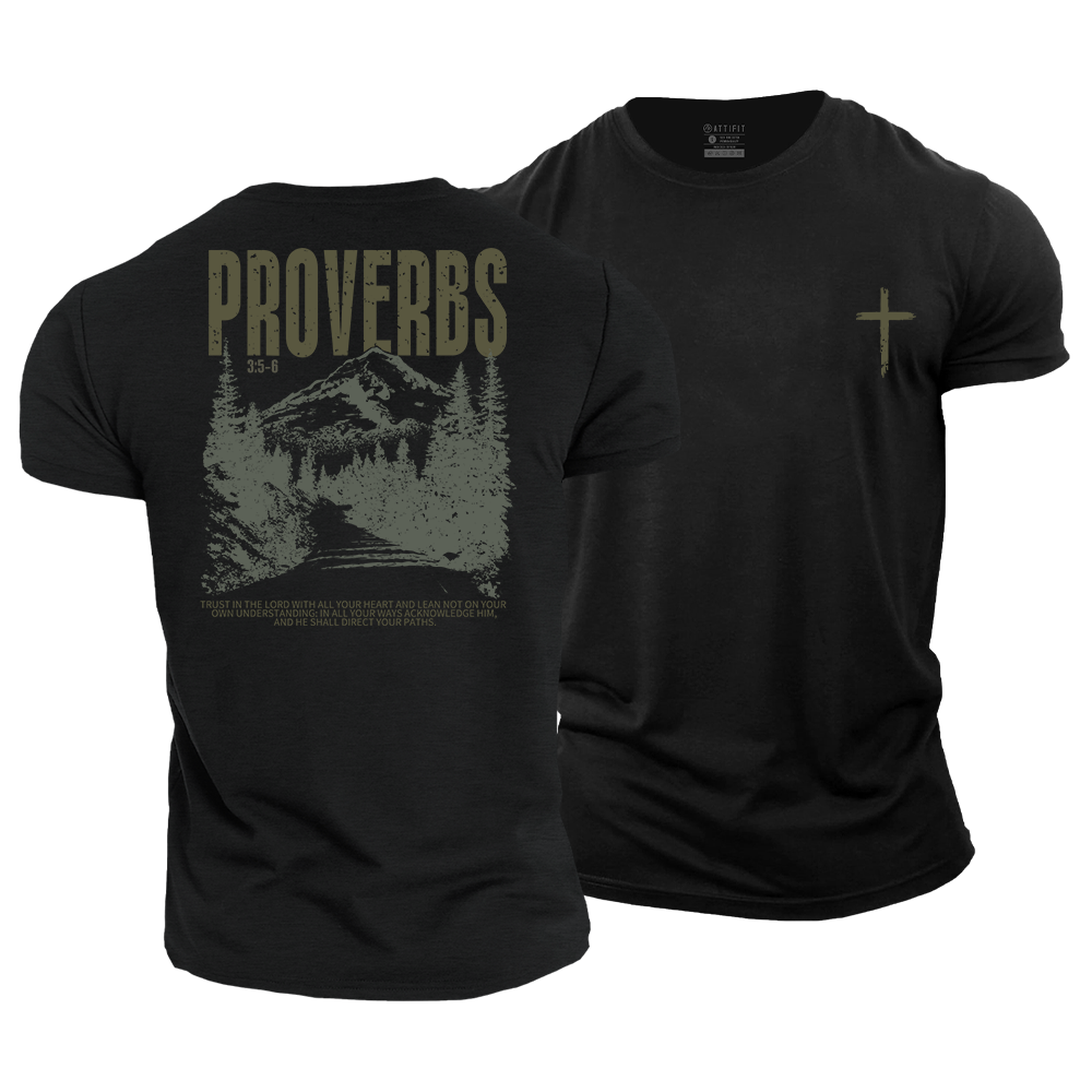 Proverbs  3:5-6 Cotton T-Shirt