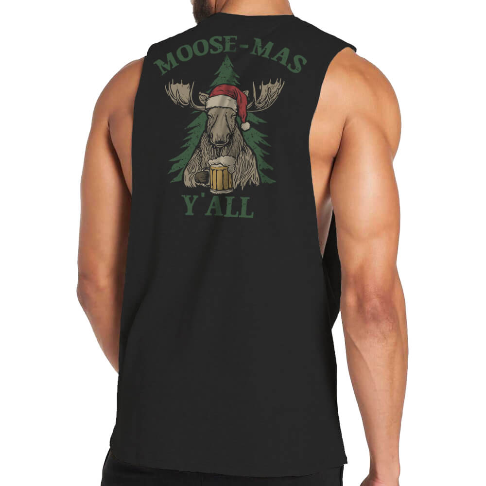 Moose-mas Y'all Tank Top