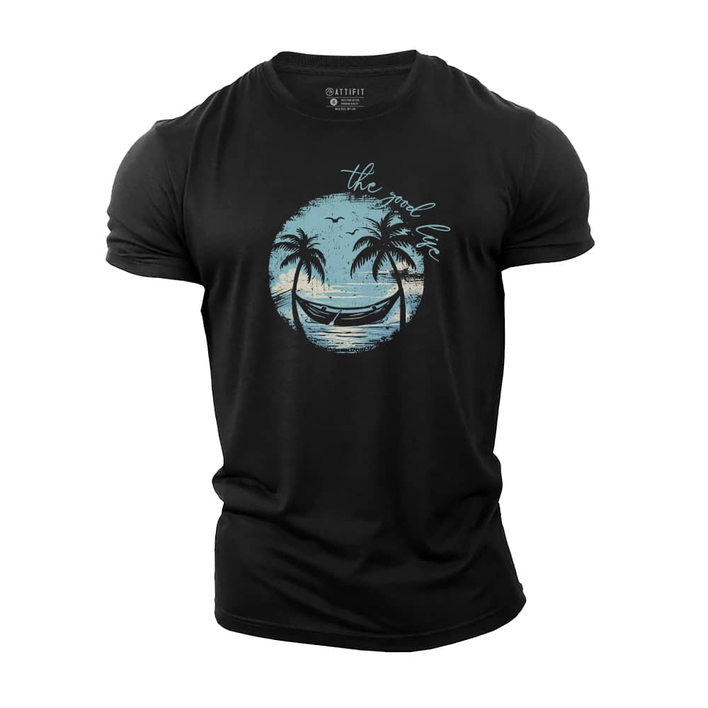 The Good Life Smiley Cotton T-Shirt