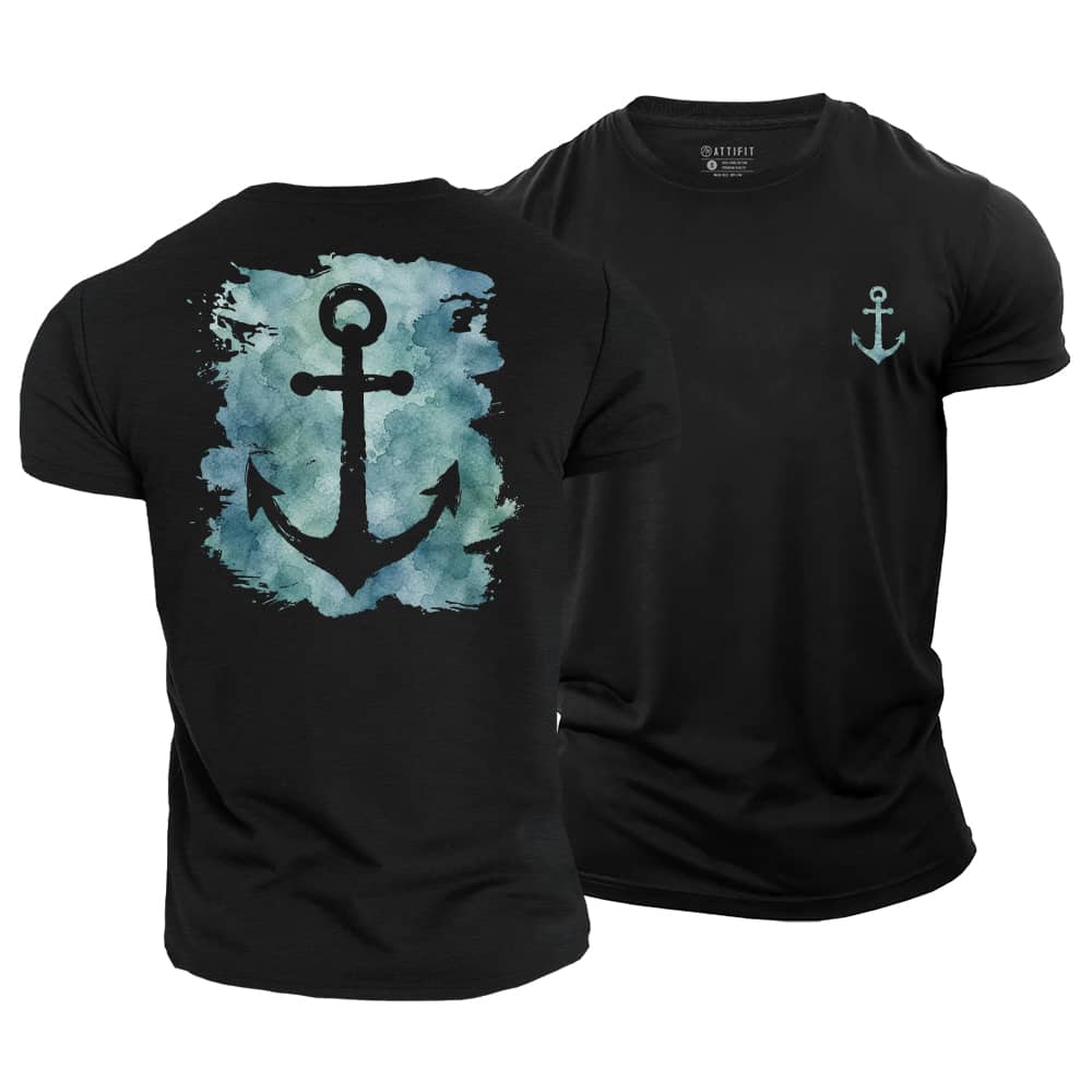 Anchor Silhouette Cotton T-Shirt